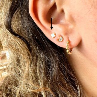 Small Van Cleef Mother of Pearl Piercing (One Side)