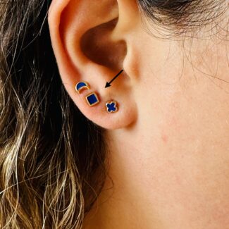 Squared Lapis Piercing (One Side)