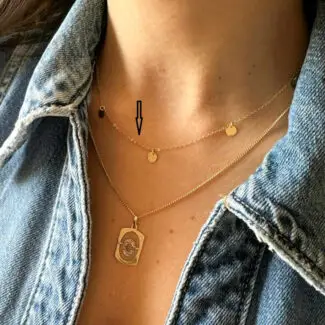 Scattered Five-Coin Necklace