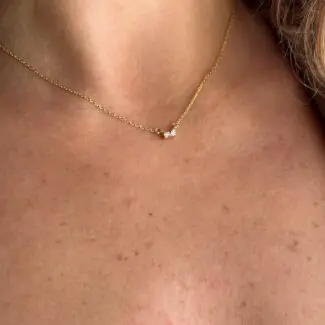 Toi et Moi Diamond Necklace