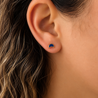 Crescent Lapis Piercing (One Side)