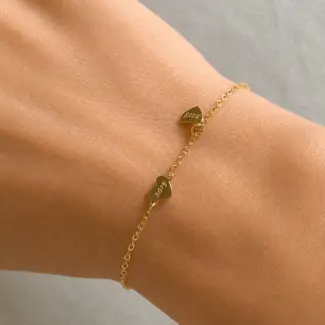 Children’s Date Hearts Bracelet