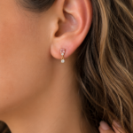 Blush Rose Quartz & Diamond Light Piercing