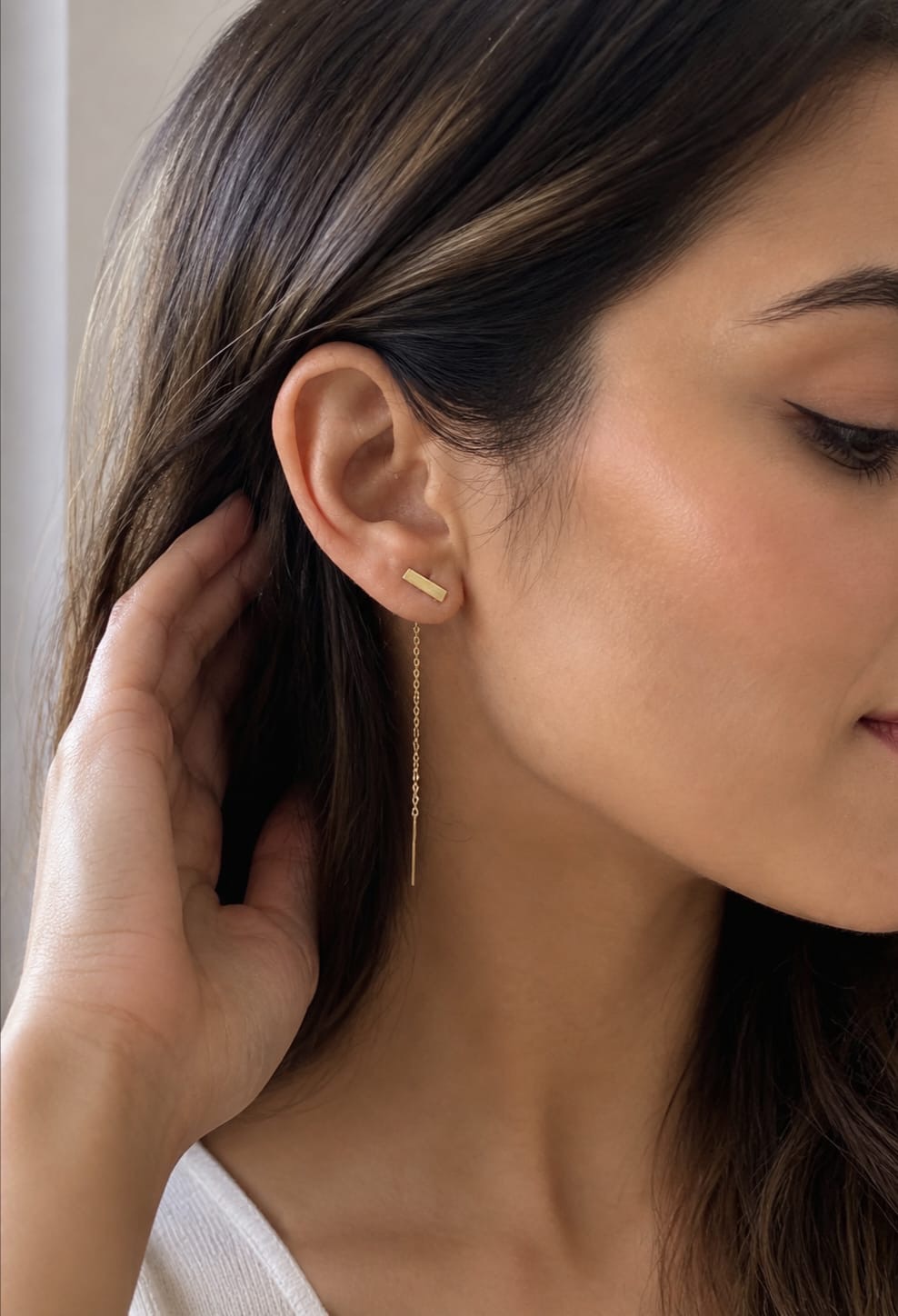 Thread Through Piercing